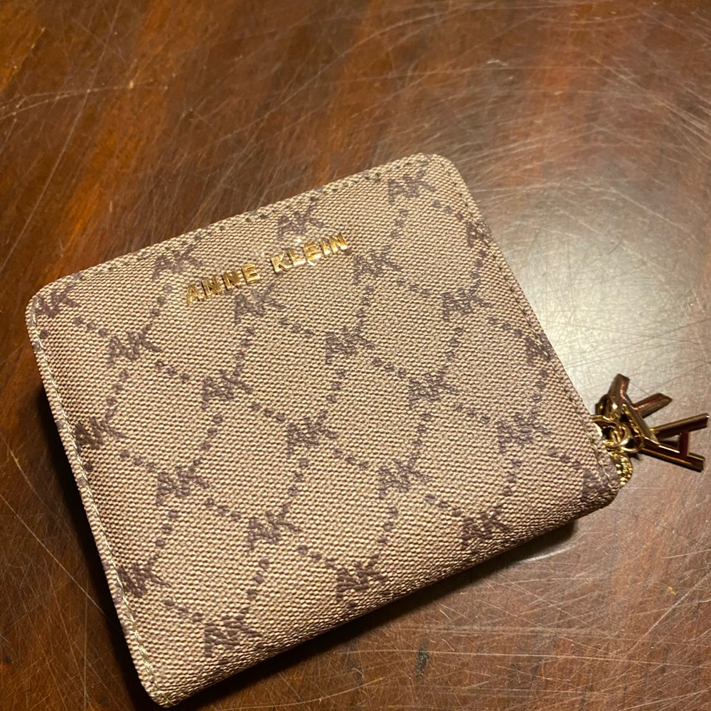 Anne Klein Tan Patterned Women's Wallet